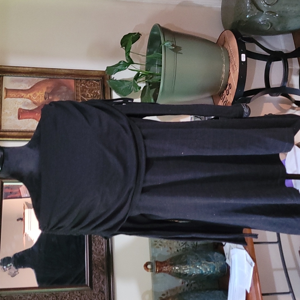 Black asymmetrical sweater